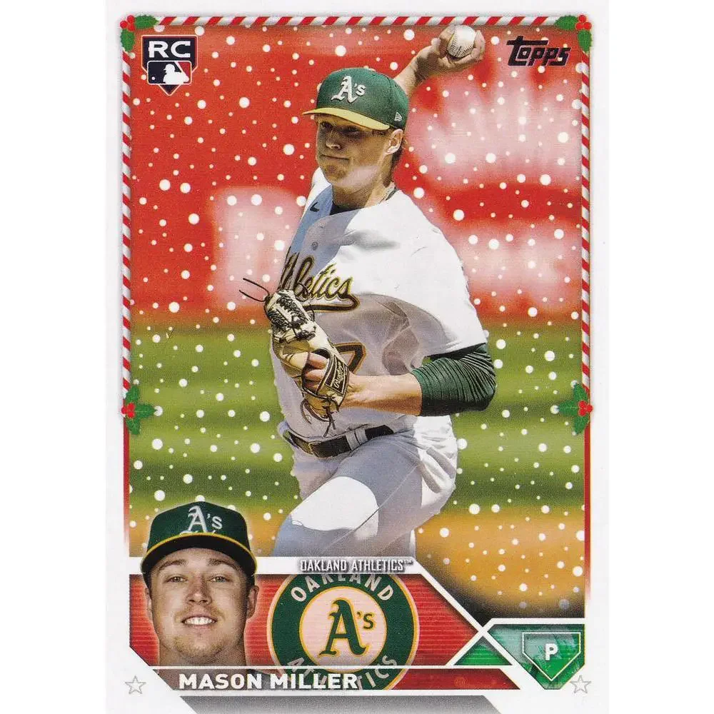 2023 Topps Holiday Mason Miller RC H183 Oakland Athletics